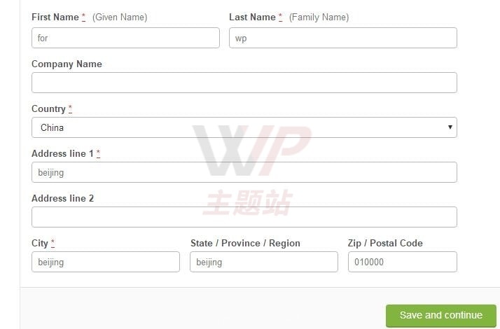 themeforest完善账号信息