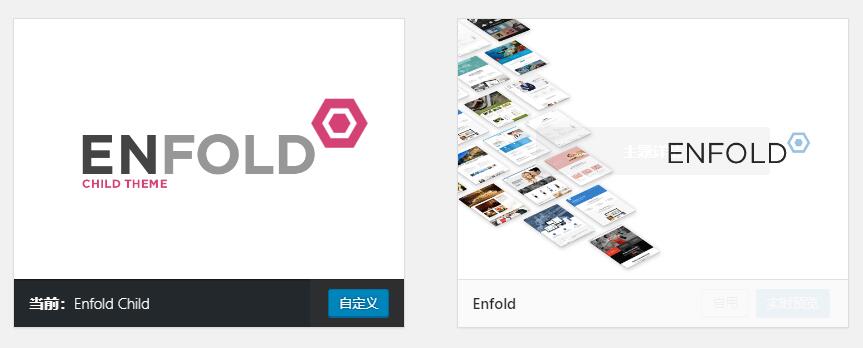Enfold启用子主题