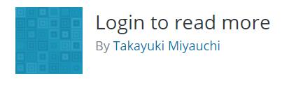 Wordpress登录查看插件 Login to read more